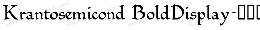 Krantosemicond BoldDisplay字体转换